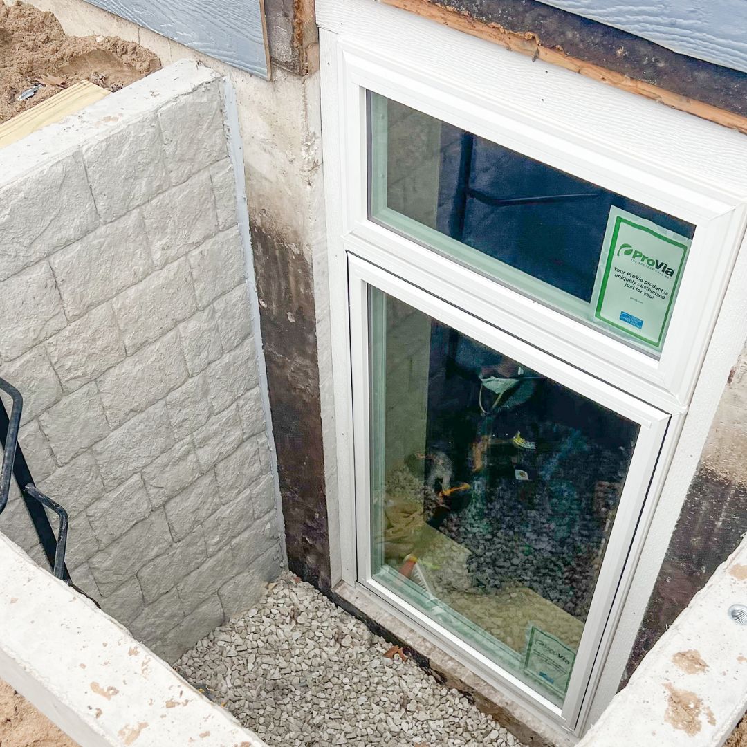 Illumicast concrete window well