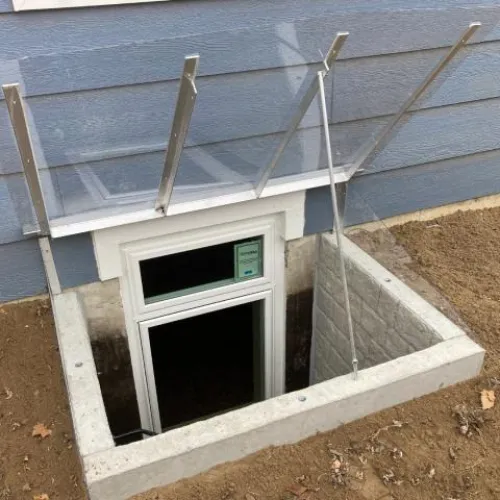 photo of a window well