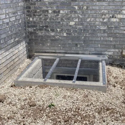 photo of a window well