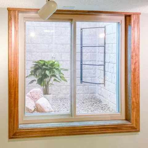 Photo of an egress window