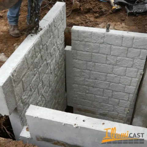 photo showing a window well being installed